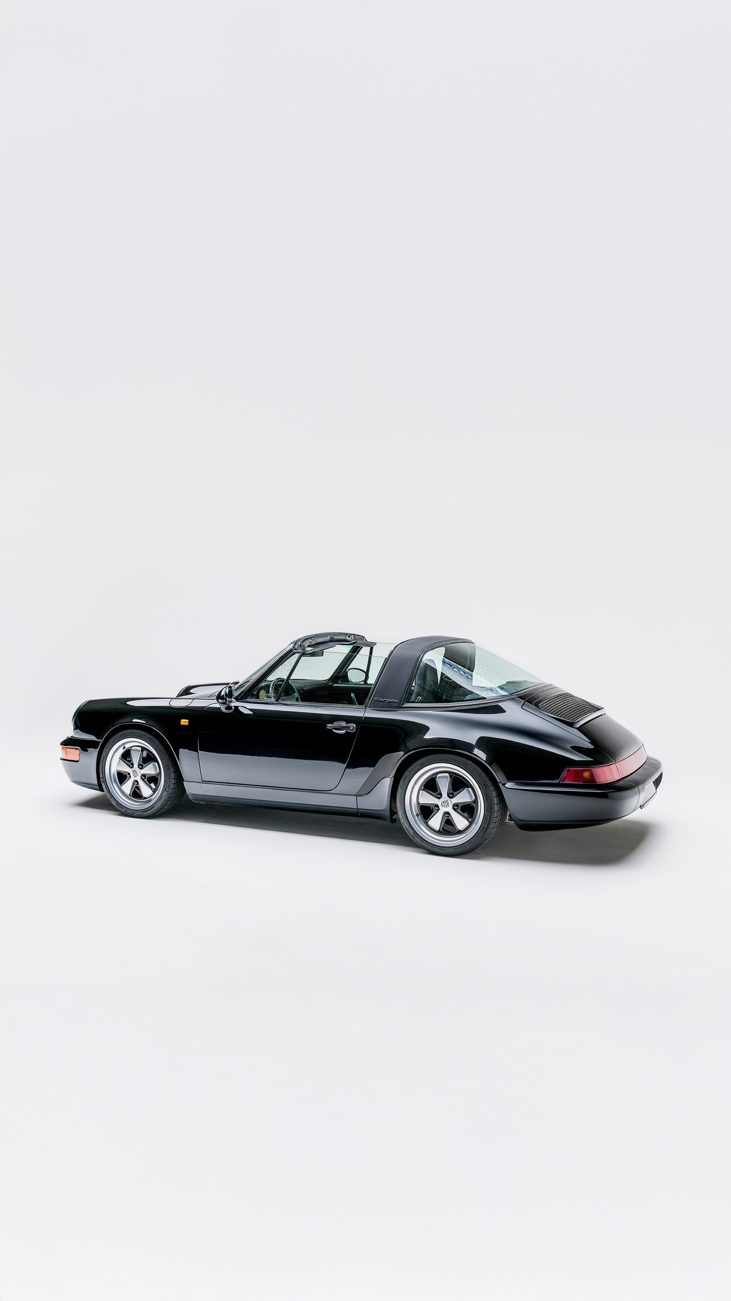 Black 964 targa — exterior detail