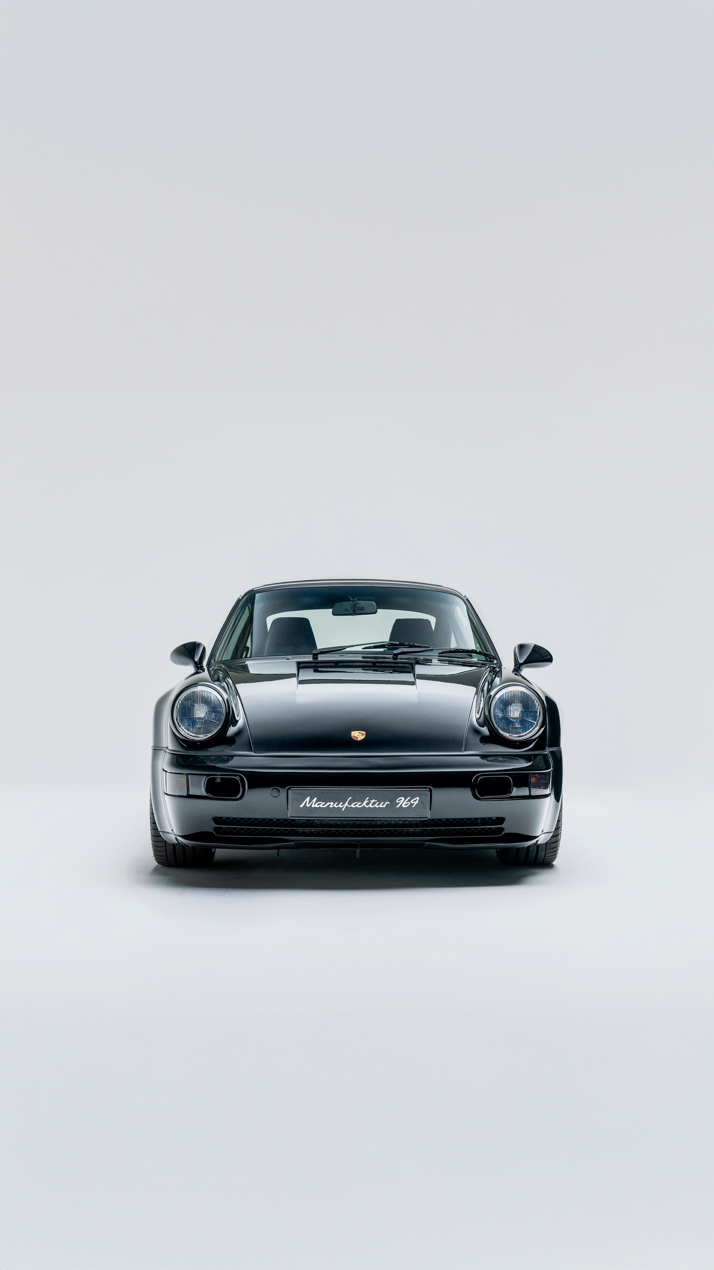 Triple Black 964 turbo — engine bay